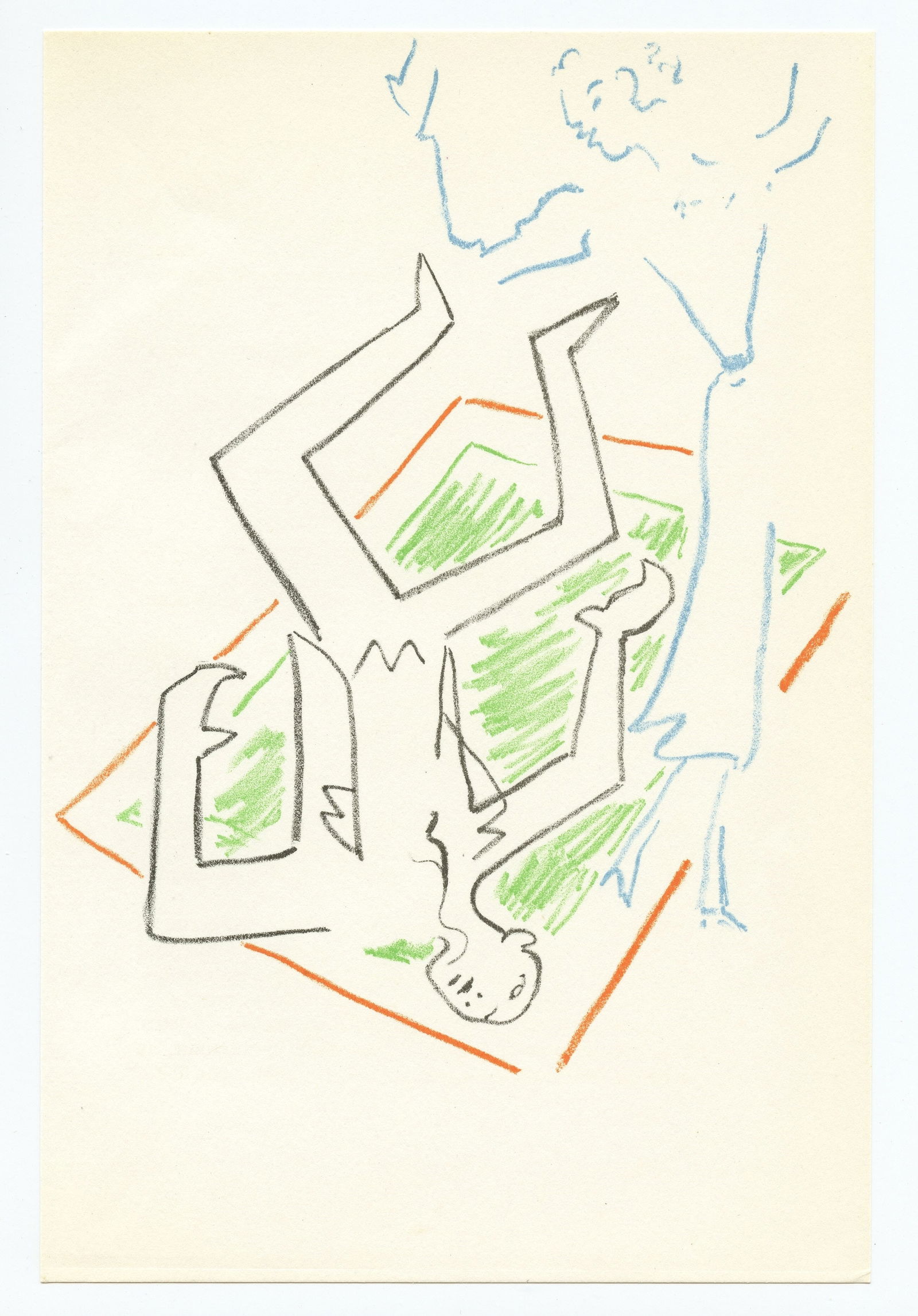 Jean Cocteau original lithograph | La Machine a Ecrire (1 of 1)