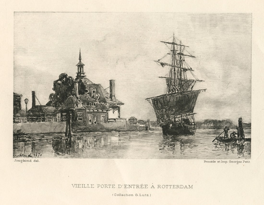 Johan Barthold Jongkind "Vieille Porte d'entree a Rotterdam" (1 of 1)