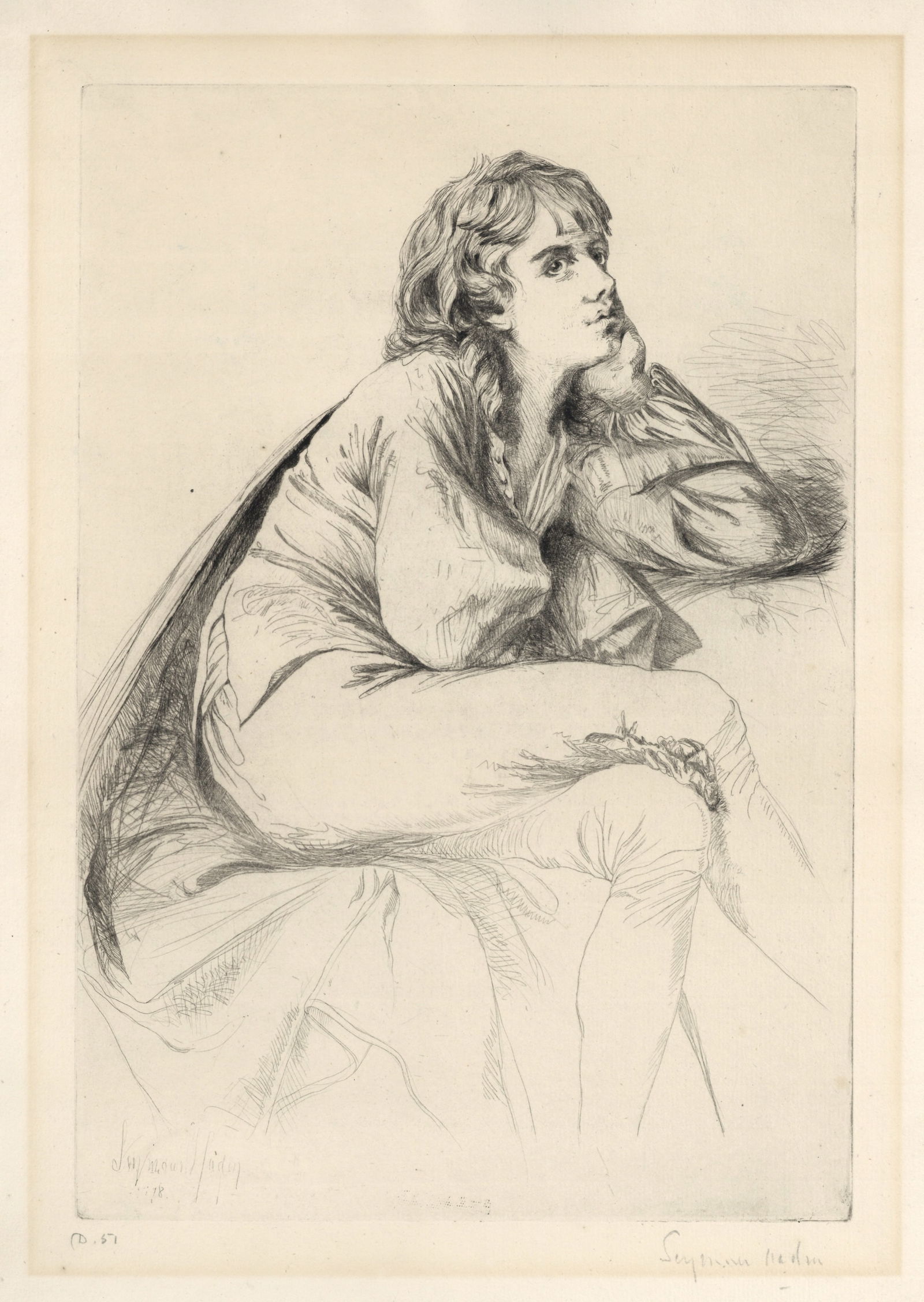 Seymour Haden signed etching, rare first state | Thomas Haden of Derby - 2