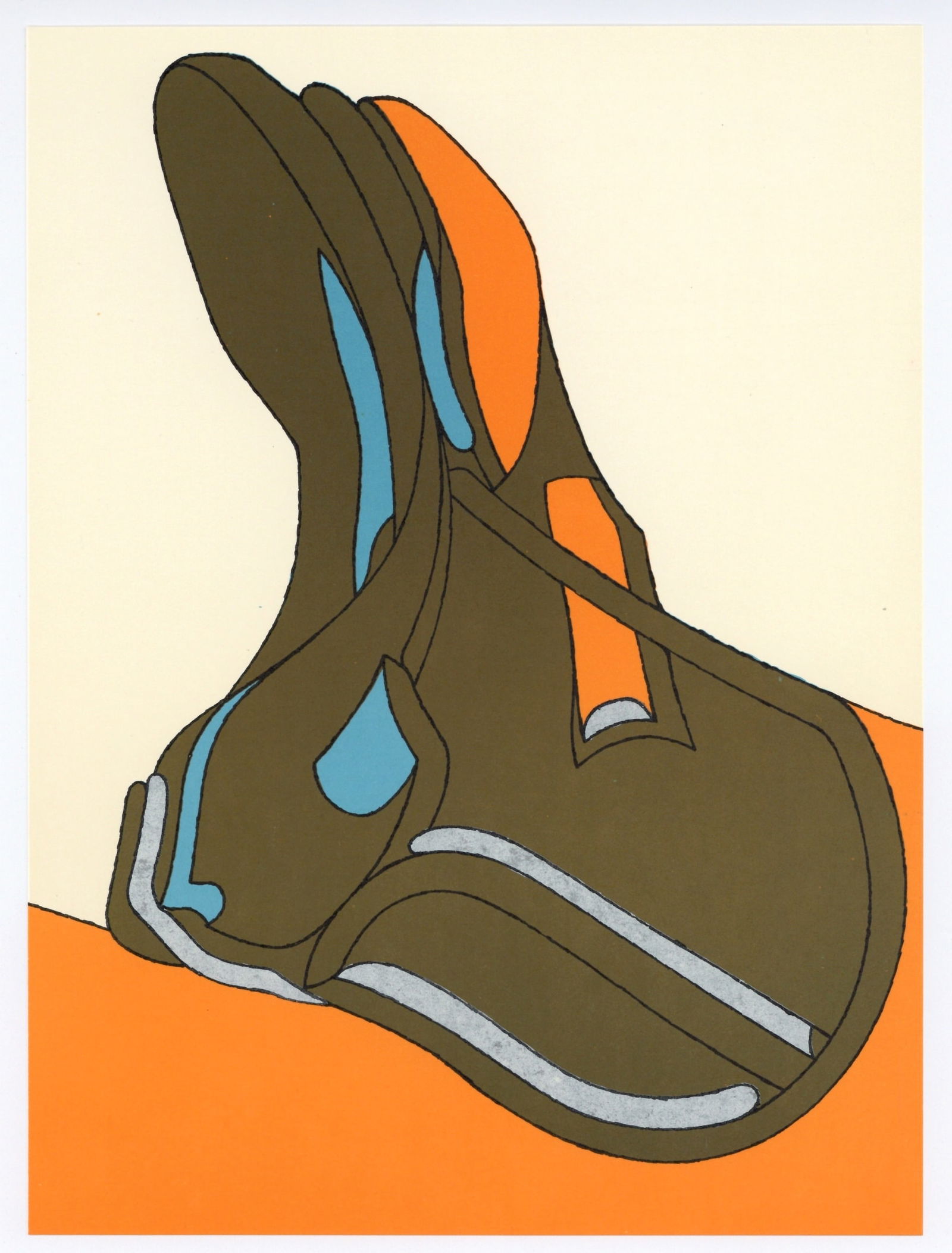 Herve Telemaque original lithograph: Title: Herve Telemaque original lithograph Description: Medium: original lithograph. Printed in 1979 and published in Barcelona by La Poligrafa in an edition of 1000. Size: 10 x 7 1/2 inches (255 x