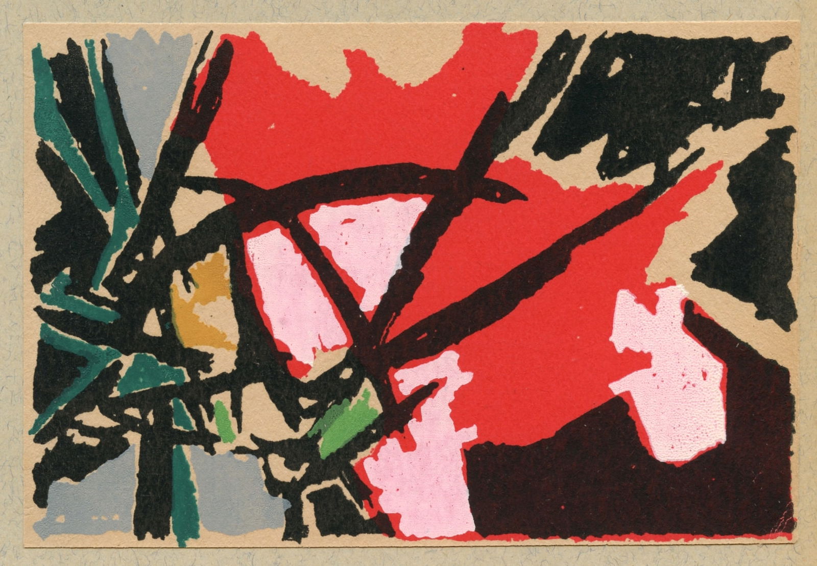 Angelo Savelli original serigraph, 1955 (1 of 1)