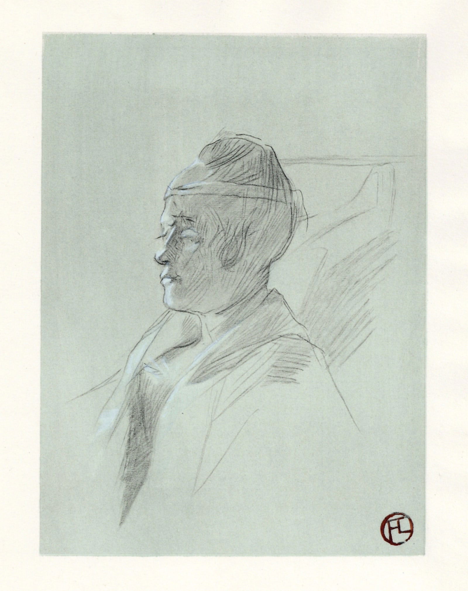 Toulouse-Lautrec lithograph "Madame Greenier" (1 of 1)