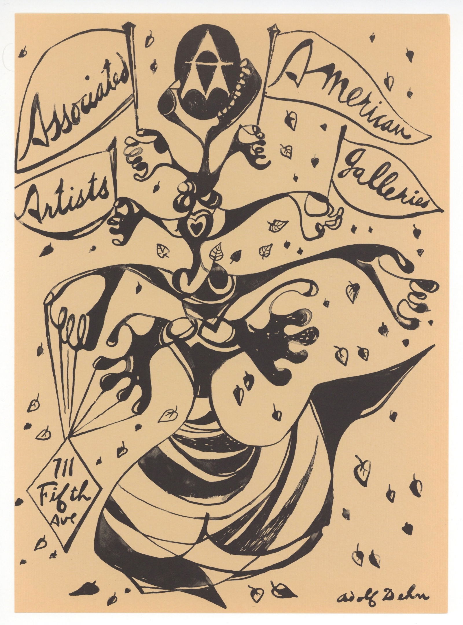 Adolf Dehn original lithograph, 1954 (1 of 1)