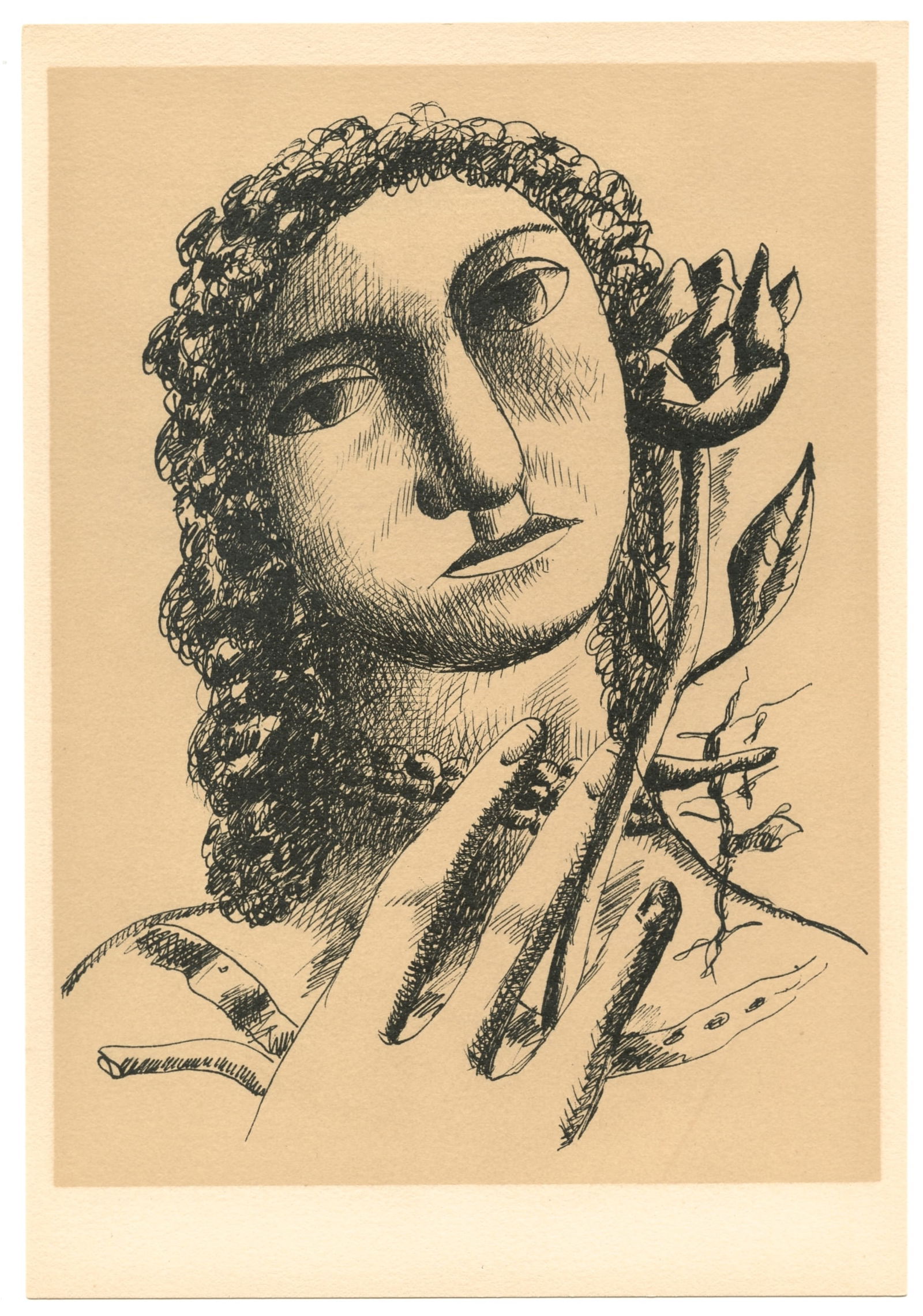 Fernand Leger lithograph "Jeune fille a la fleur": Title: Fernand Leger lithograph "Jeune fille a la fleur" Description: Medium: lithograph (after the drawing). Printed in 1952 by Mourlot Freres on Arches paper and published in Paris by Louis Carre