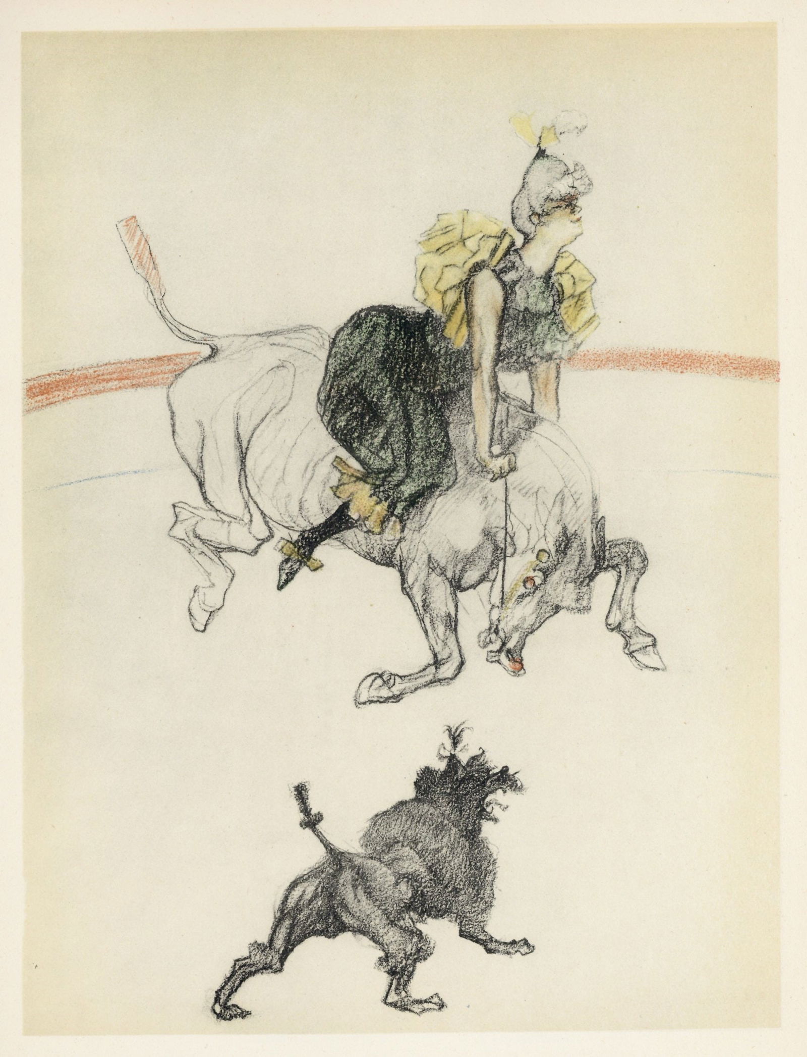 Toulouse-Lautrec "Clownesse" lithograph | Circus (1 of 1)
