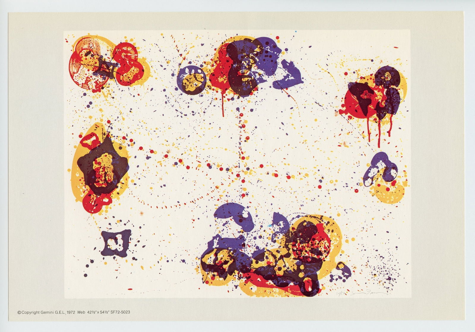 Sam Francis "Web" 1972 (1 of 1)