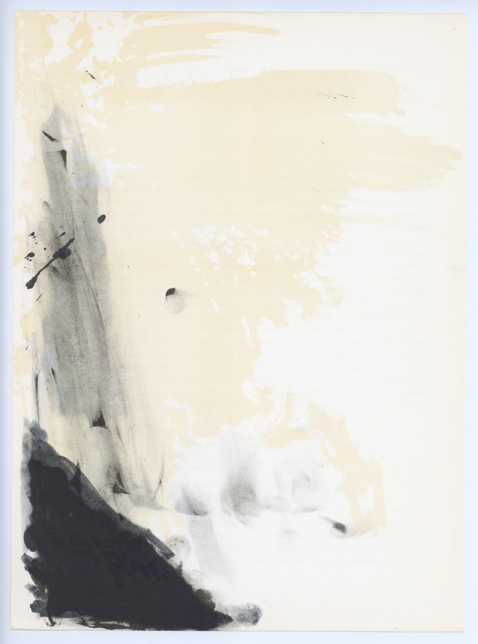 Antoni Tapies original lithograph, 1967: Title: Antoni Tapies original lithograph, 1967 Description: Medium: original lithograph. Printed in 1967 for the art revue Derriere le Miroir (issue number 168) and published in Paris by Maeght.