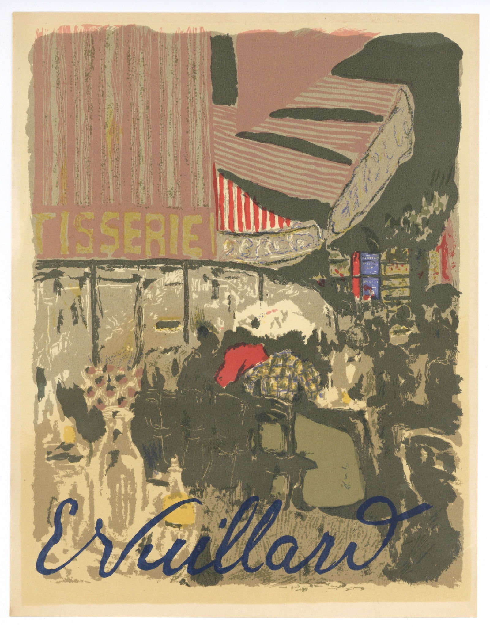 Edouard Vuillard lithograph "La Patisserie": Title: Edouard Vuillard lithograph "La Patisserie" Description: Medium: multi-stone color lithograph (after the original Edouard Vuillard lithograph). Printed on Renage wove paper in 1948 by the