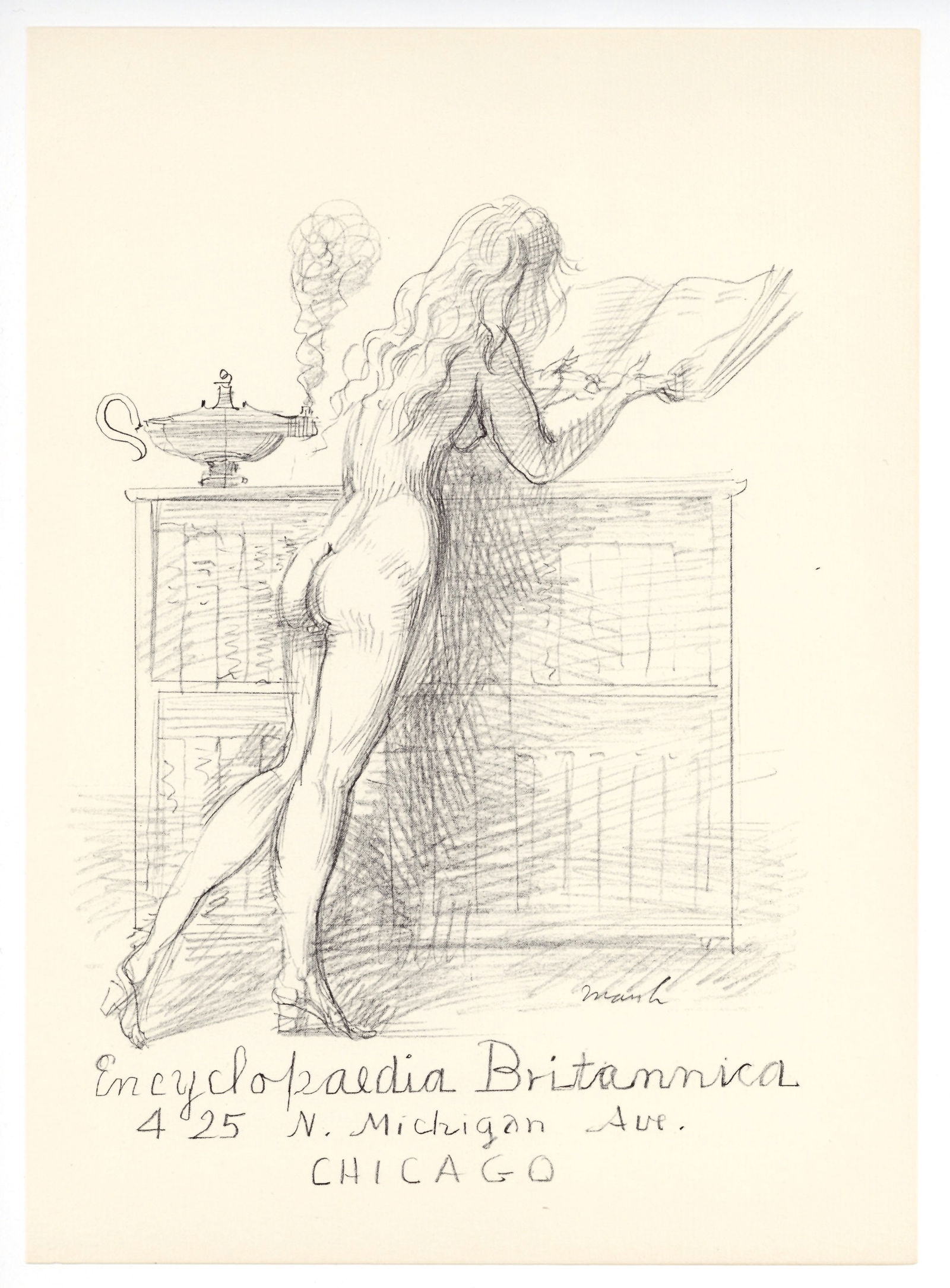 Reginald Marsh original lithograph: Title: Reginald Marsh original lithograph Description: Medium: original lithograph. This lithograph was printed in 1954 for the "Improvisations" portfolio, published by the Artists Equity Association