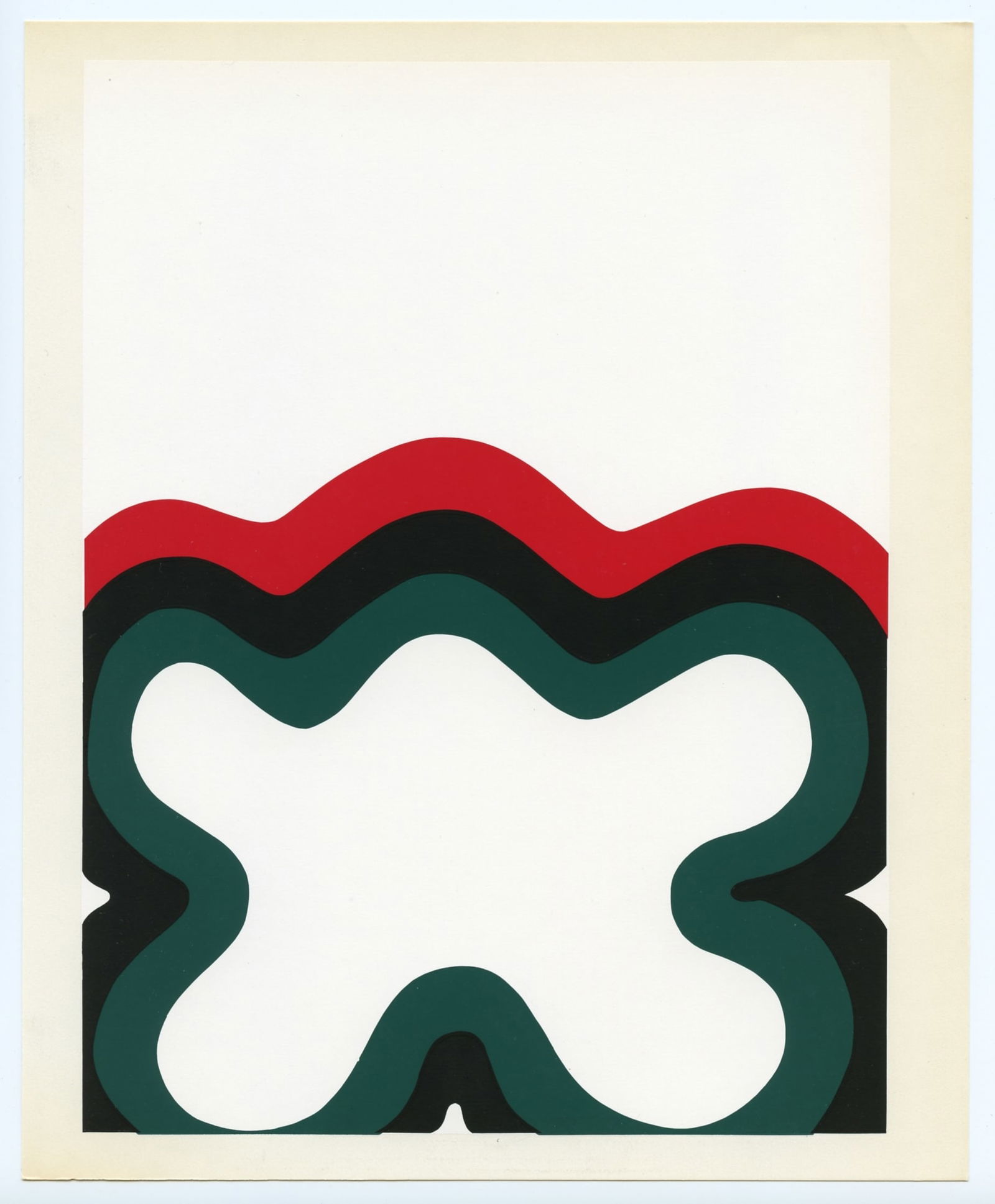 Al Held serigraph "White Goddess" 1973 (1 of 1)