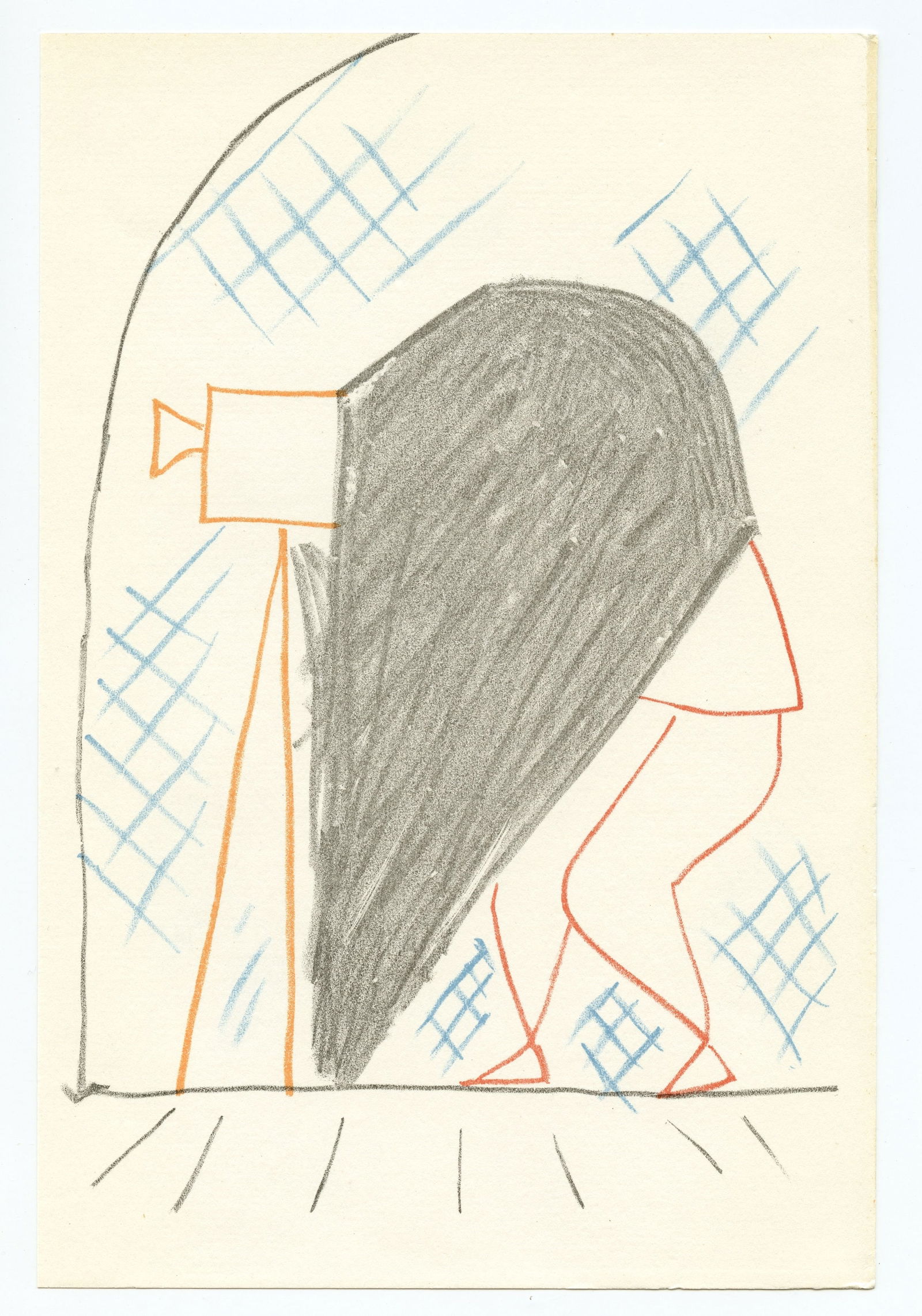 Jean Cocteau original lithograph | Les maries de la tour Eiffel: Title: Jean Cocteau original lithograph | Les maries de la tour Eiffel Description: Medium: original lithograph. Printed in Paris in 1957 at the Mourlot Freres atelier. Size: 8 3/4 x 6 inches (225 x 1