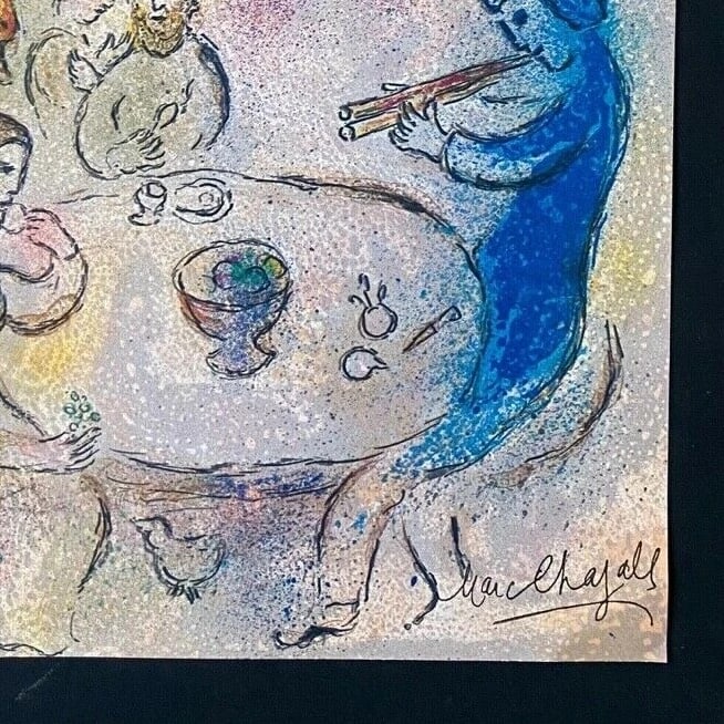 MARC CHAGALL + 1977 BEAUTIFUL SIGNED PRINT ! - 2
