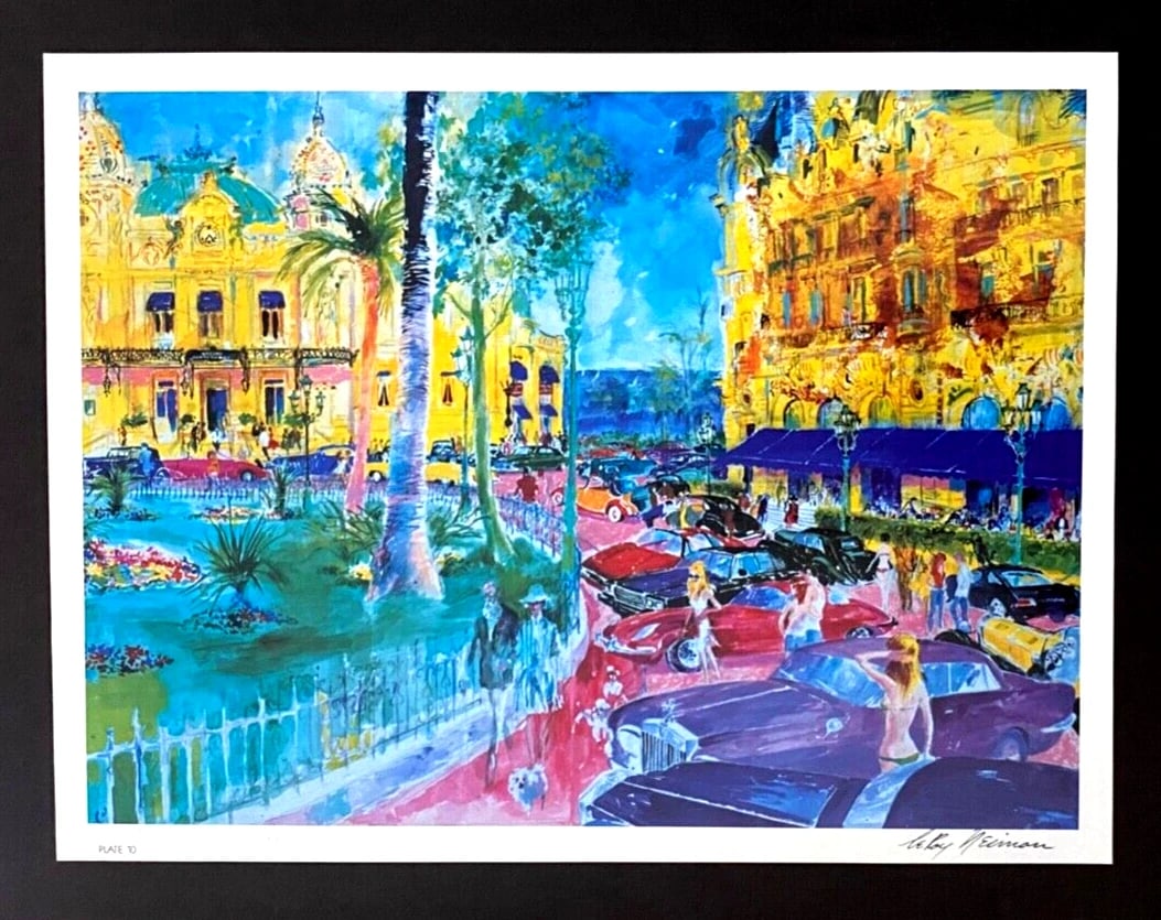 LEROY NEIMAN + SKETCHBOOK DRAWING MONACO + CIRCA 1970'S + SIGNED PRINT FRAMED - 2