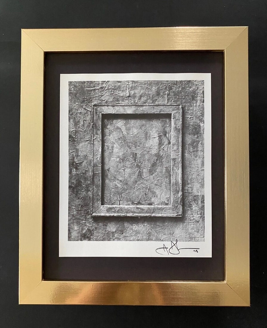 JASPER JOHNS + SIGNED VINTAGE PRINT + NEW FRAME (1 of 3)