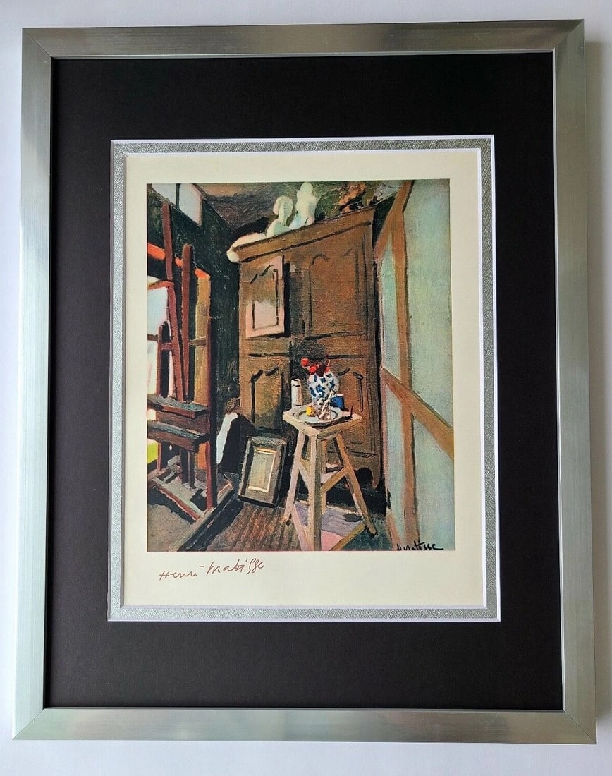 HENRI MATISSE 1948 AWESOME SIGNED PRINT MATTED and FRAMED (1 of 3)