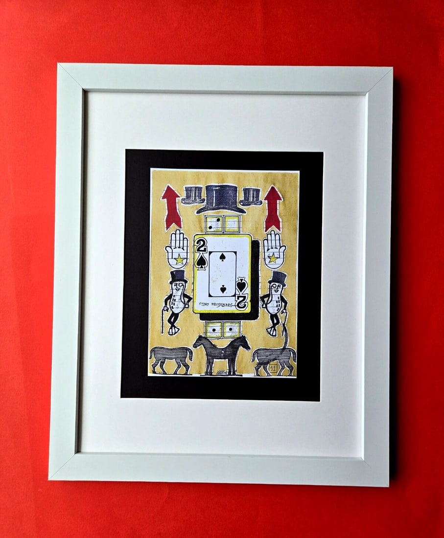 Pedro Friedeberg – “Two of Spades” | Surrealist Symbolic Framed Print (1 of 4)