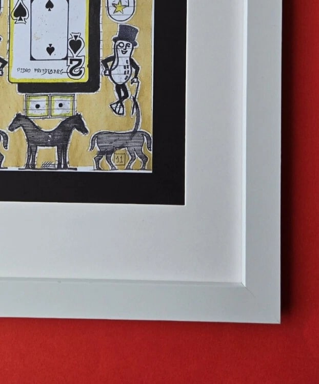 Pedro Friedeberg – “Two of Spades” | Surrealist Symbolic Framed Print - 3