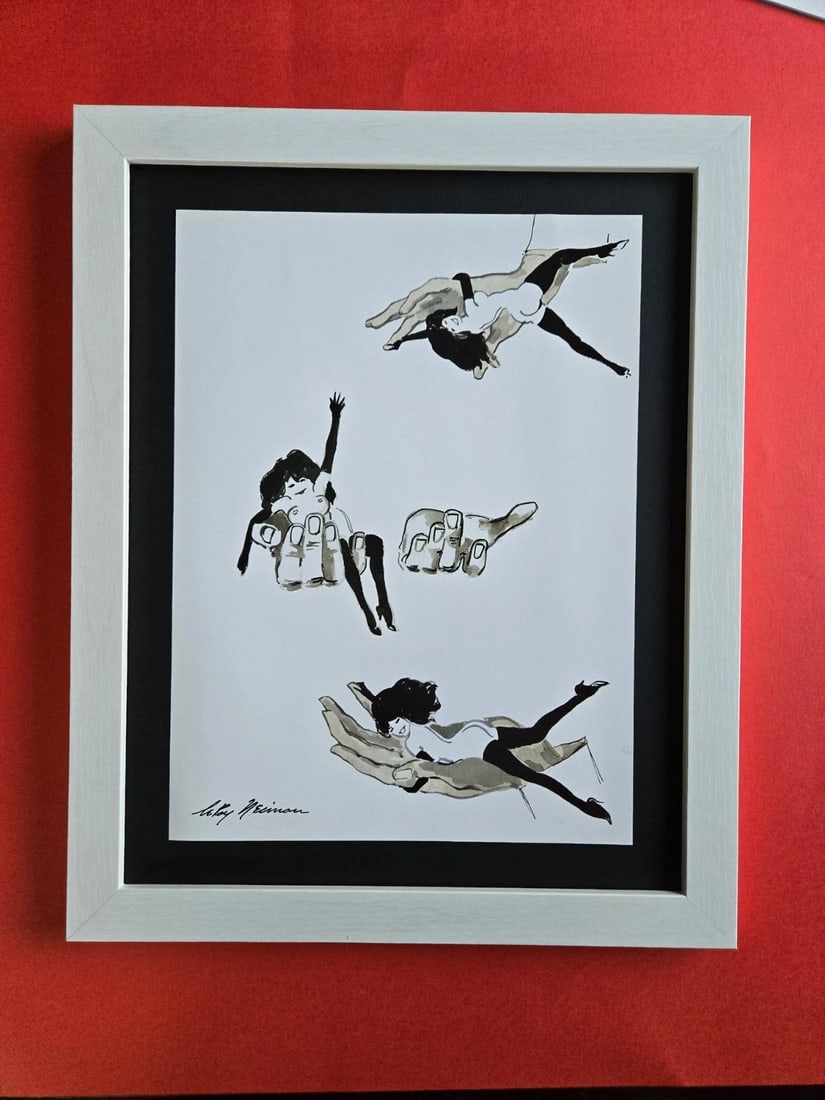 LEROY NEIMAN I'm in your hand Playboy Femlin CIRCA 1990'S SIGNED PRINT FRAMED: Title:LEROY NEIMAN I'm in your hand Playboy Femlin CIRCA 1990'S SIGNED PRINT FRAMED Description:We have for Sale this LEROY NEIMAN AWESOME VINTAGE PRINT " FEMLIN " FACSIMILE SIGNED IN INK SIZE OF THE