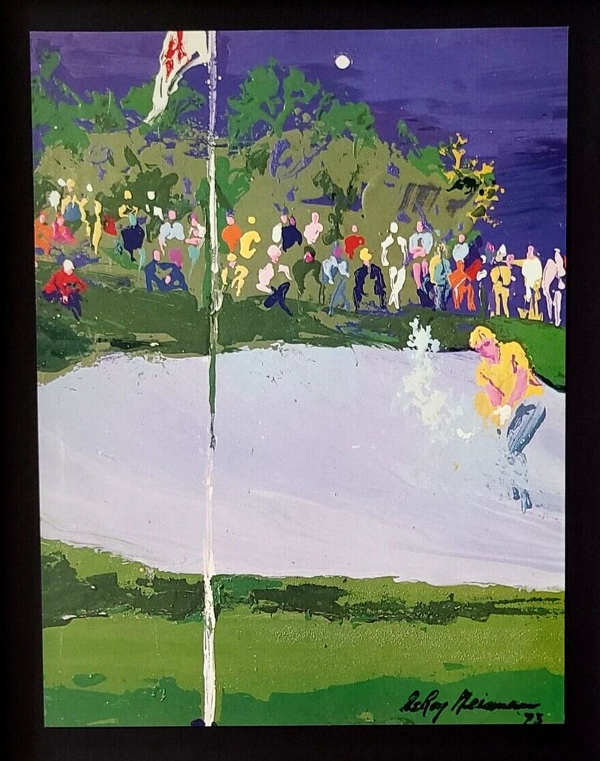 LEROY NEIMAN + JACK NICKLAUS + CIRCA 1990'S + SIGNED PRINT+ FRAMED - 2