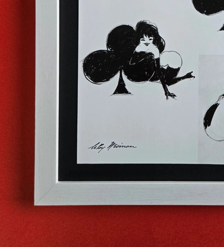 LEROY NEIMAN My Playboy Femlin Luck CIRCA 1990'S SIGNED PRINT FRAMED - 3