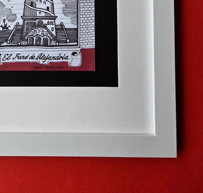 Pedro Friedeberg – Lighthouse of Alexandria | Framed Mexican Signed Print - 3