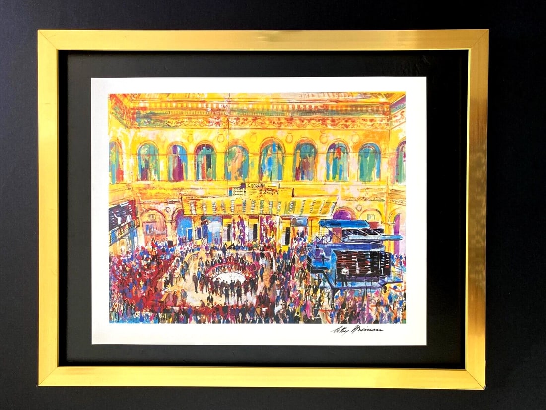 LEROY NEIMAN + PARIS SCENE + CIRCA 1990'S + SIGNED PRINT FRAMED (1 of 3)