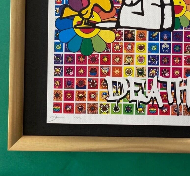 DEATH NYC Signed Large 16x20 Framed SNOOPY SCHULZ COA MURAKAMI Graffiti PopArt - 4