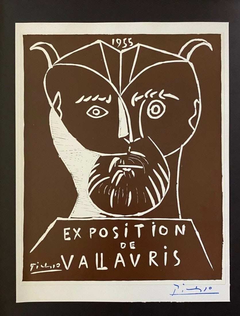 PABLO PICASSO 1971 PRINT + SIGNED + MOUNTED AND FRAMED - 2