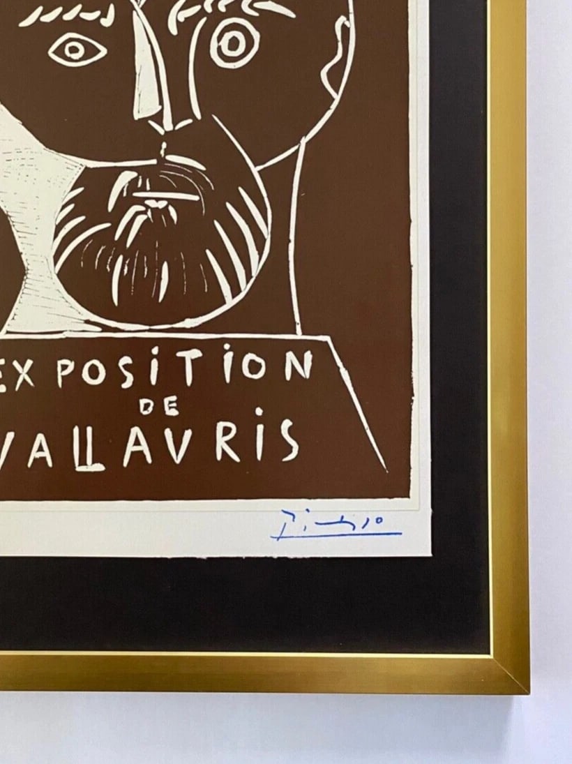 PABLO PICASSO 1971 PRINT + SIGNED + MOUNTED AND FRAMED - 3