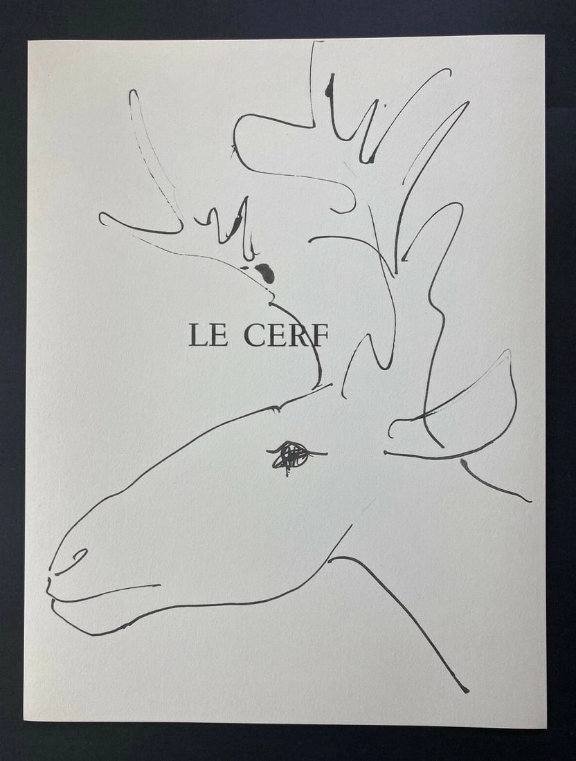 Pablo Picasso Original 1957 Lithograph 26/266: Title:Pablo Picasso Original 1957 Lithograph 26/266Description:This is the Highly Collectable and Scarce Pablo Picasso " The Deer " Original Lithograph From " En Marge du Buffon" Portfolio. "On the