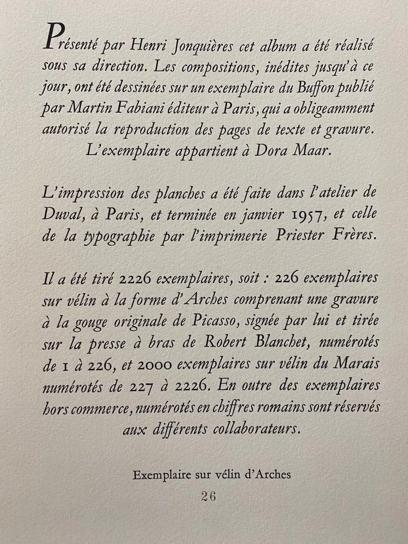 Pablo Picasso Original 1957 Lithograph 26/266 - 2