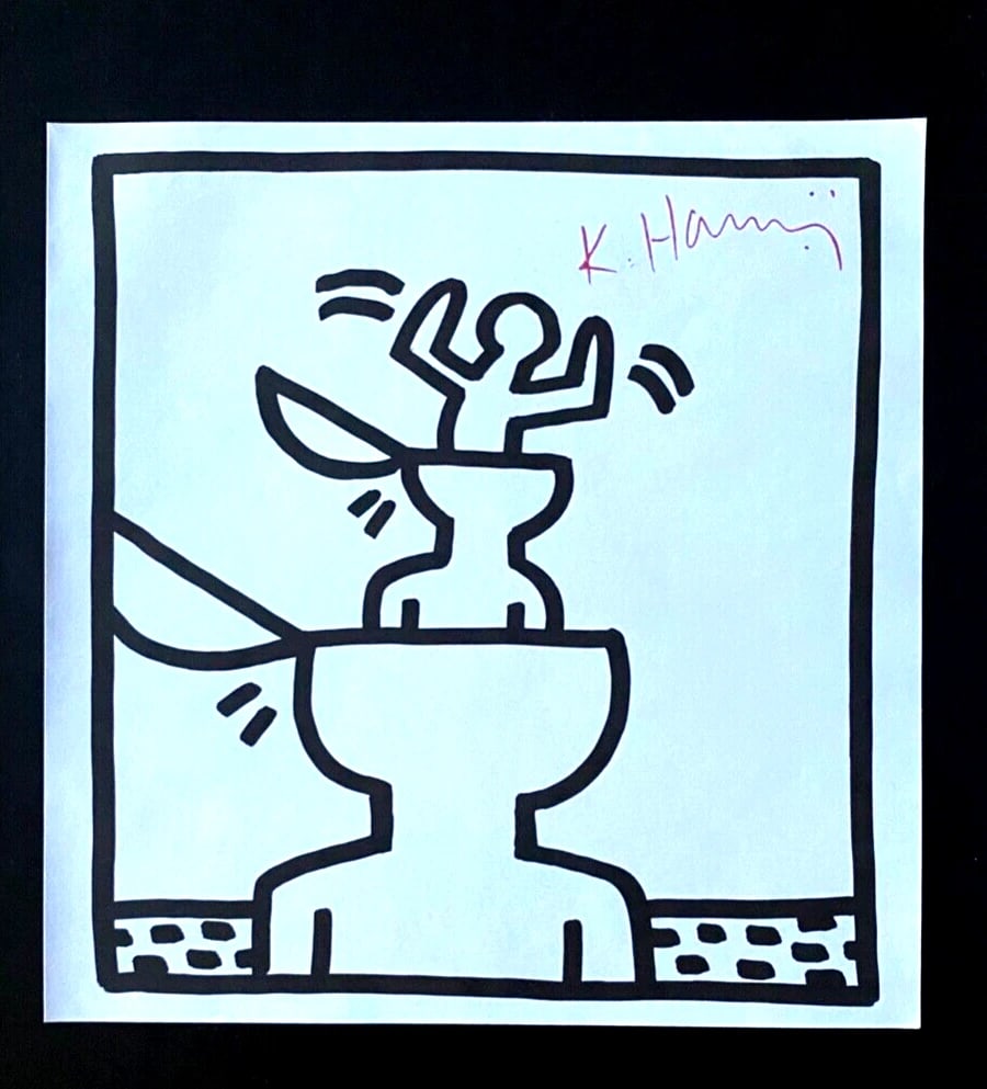 KEITH HARING + SIGNED PRINT FRAMED - 2