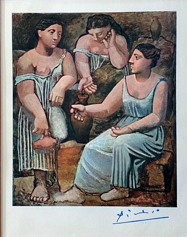 PABLO PICASSO 1948 BEAUTIFUL SIGNED PRINT MATTED AND FRAMED - 3