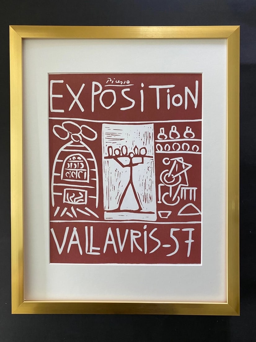 PABLO PICASSO + 1964 SIGNED SUPERB PRINT FRAMED 14 X 11IN.: Title:PABLO PICASSO + 1964 SIGNED SUPERB PRINT FRAMED 14 X 11IN.Description:This is a Beautiful and Scarce 1964 Print after PABLO PICASSO PLATE SIGNED from His Posters and Lithographs Collection