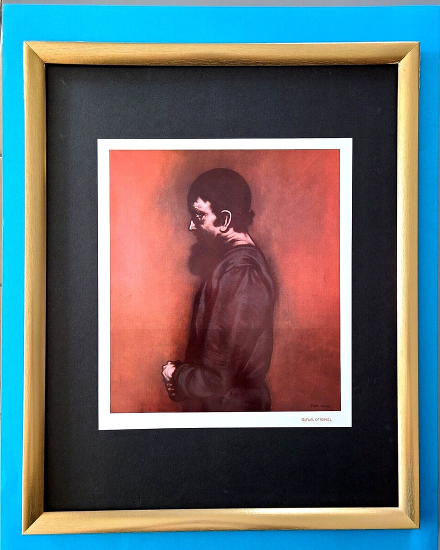 RAFAEL CORONEL + MEXICAN MASTER BEAUTIFUL LG PRINT + SIGNED MOUNTED AND FRAMED: Title:RAFAEL CORONEL + MEXICAN MASTER BEAUTIFUL LG PRINT + SIGNED MOUNTED AND FRAMEDDescription:This is a beautiful Vintage Print from Mexican Master RAFAEL CORONEL Commissioned from the Art