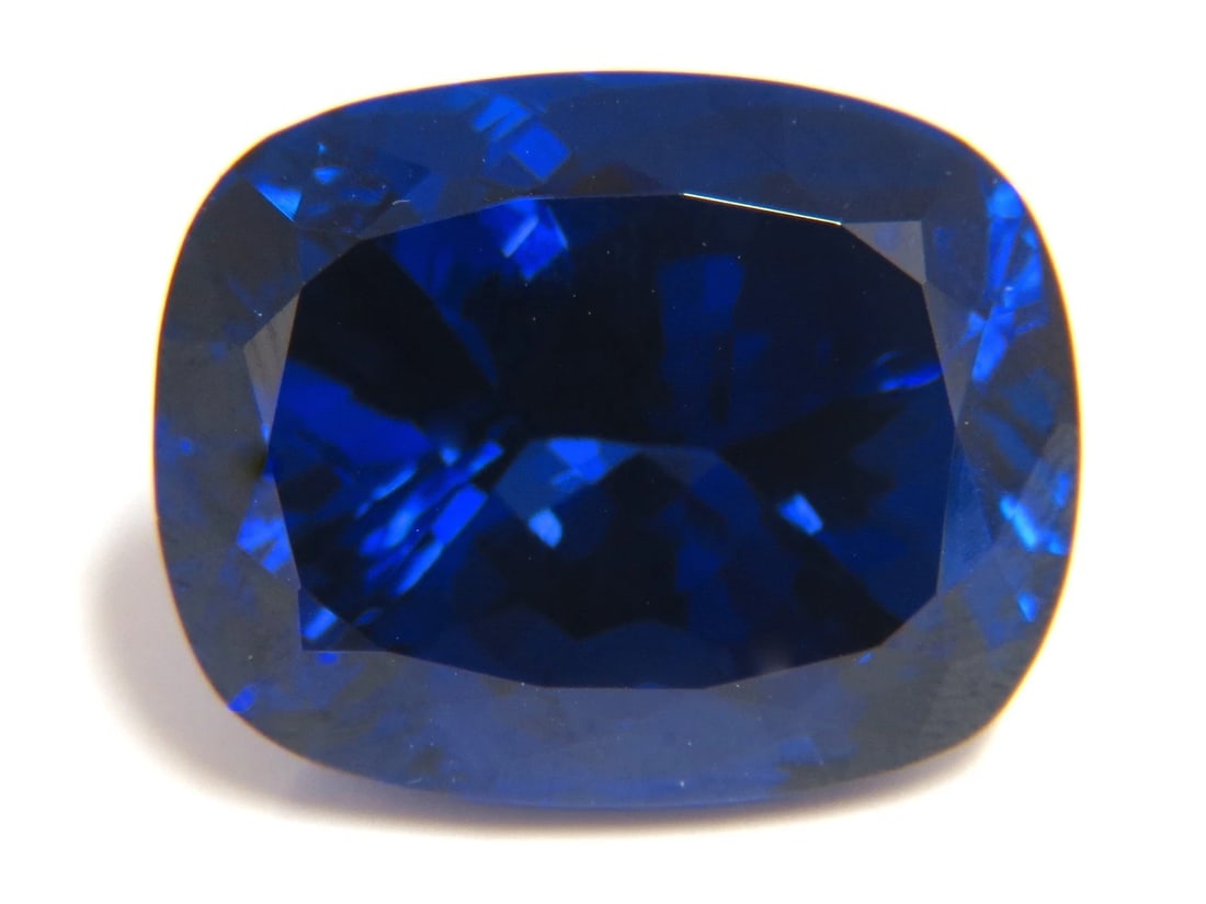GIA Certified 58.21ct Natural Blue Cushion Cut Tanzanite Magnificent+ - 4