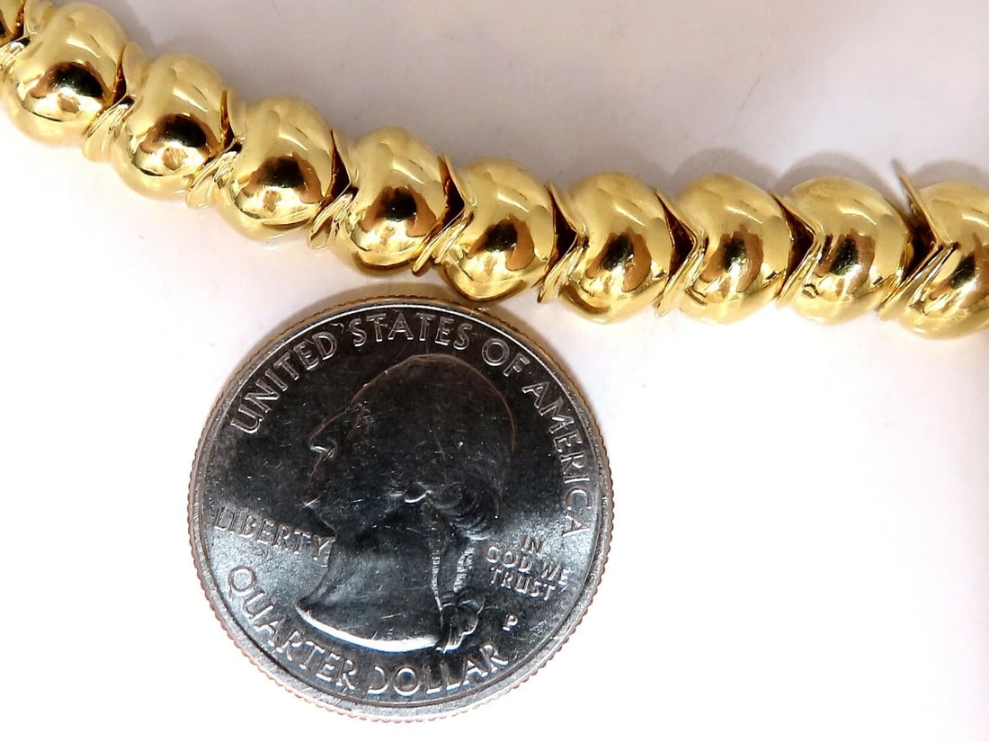 7.00ct Natural Round Diamonds Hinged Scaling Pattern Necklace Statement 18kt** - 6