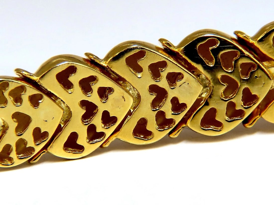 7.00ct Natural Round Diamonds Hinged Scaling Pattern Necklace Statement 18kt** - 8