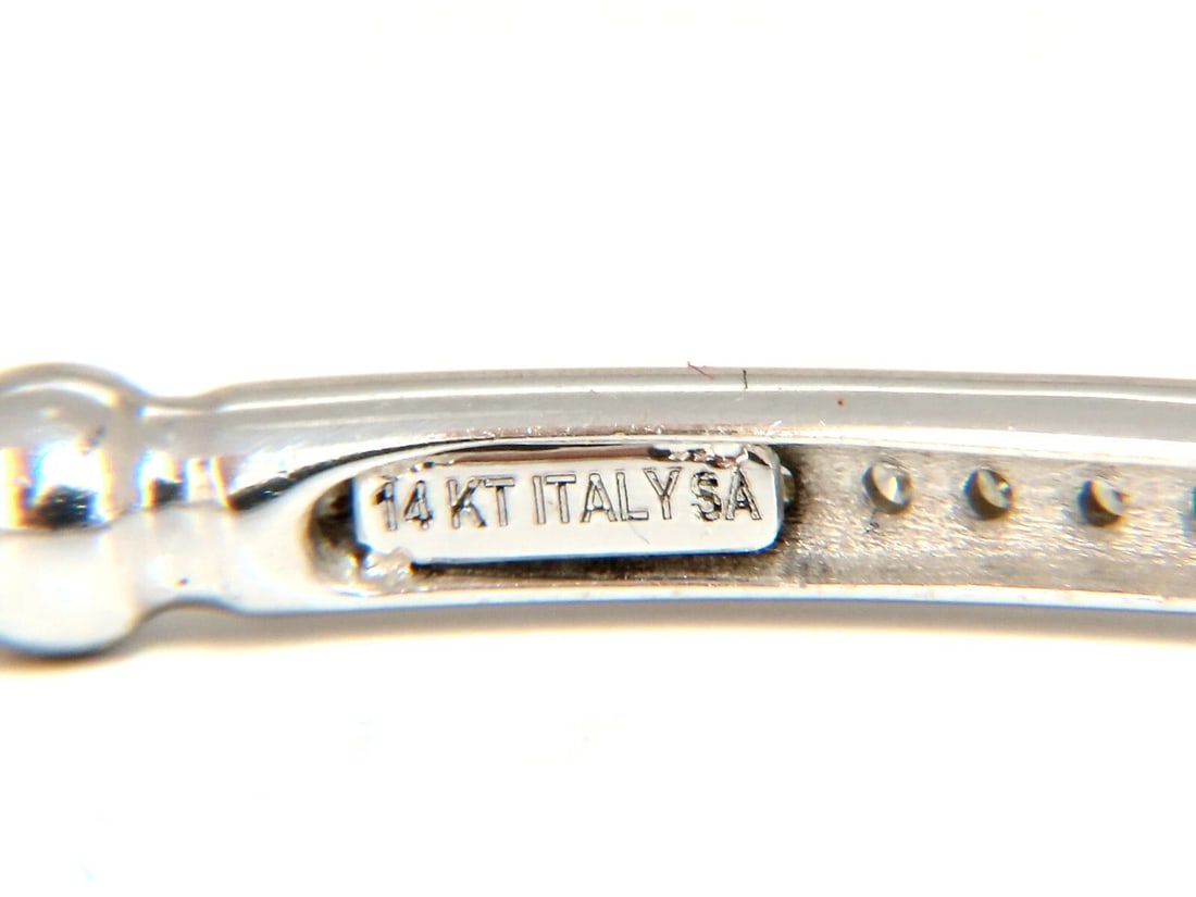 .24ct natural round Accordion Expandable Bead Link Slip On Bracelet 14 Karat** - 5