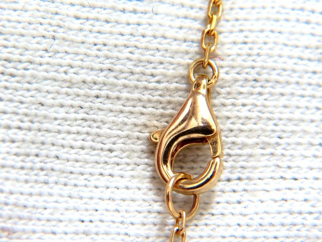 .75ct natural ruby diamonds dangle heart necklace 18kt ** - 5