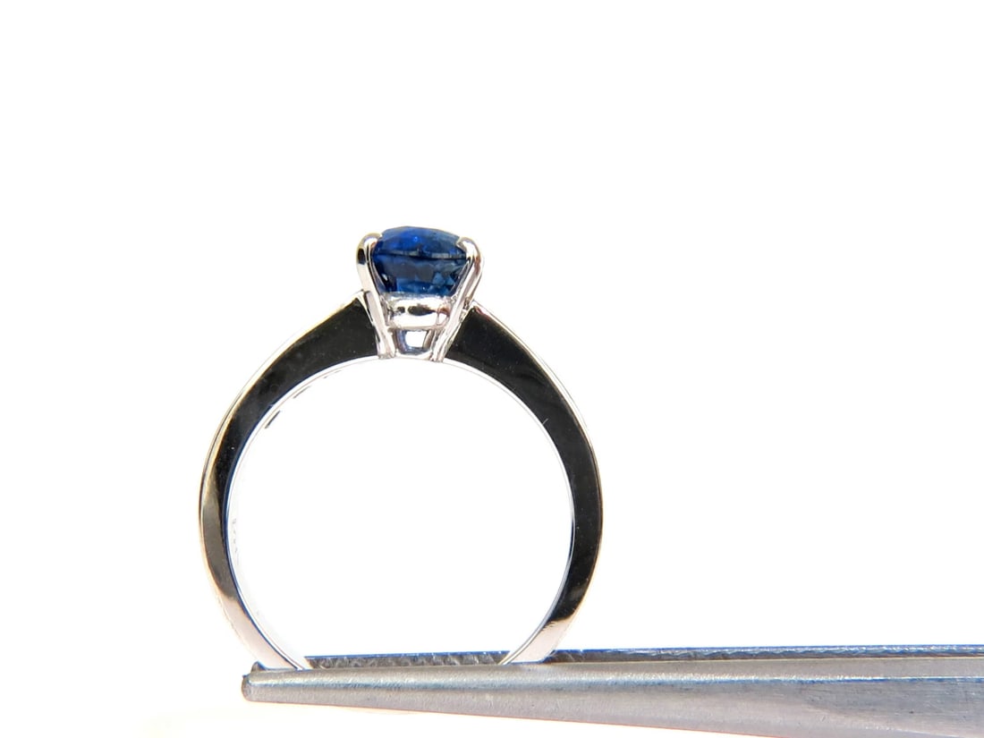 GIA NO HEAT 2.97CT NATURAL GEM BLUE SAPPHIRE DIAMOND RING UNHEATED 14KT - 6