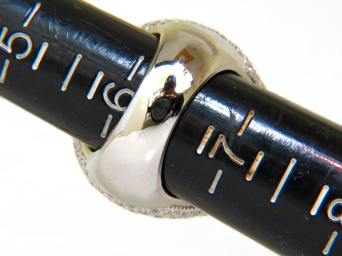 17.60CT 18K NATURAL FINE GREEN EMERALD DIAMOND 3D PUFFED DOME DECO RING+ - 9