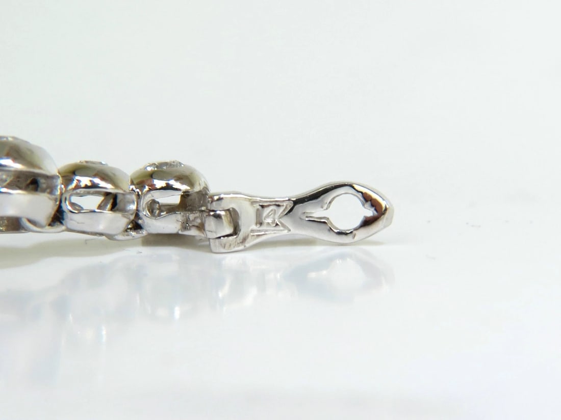 3.65CT NATURAL DIAMONDS TENNIS BRACELET 14KT FLUSH** - 8
