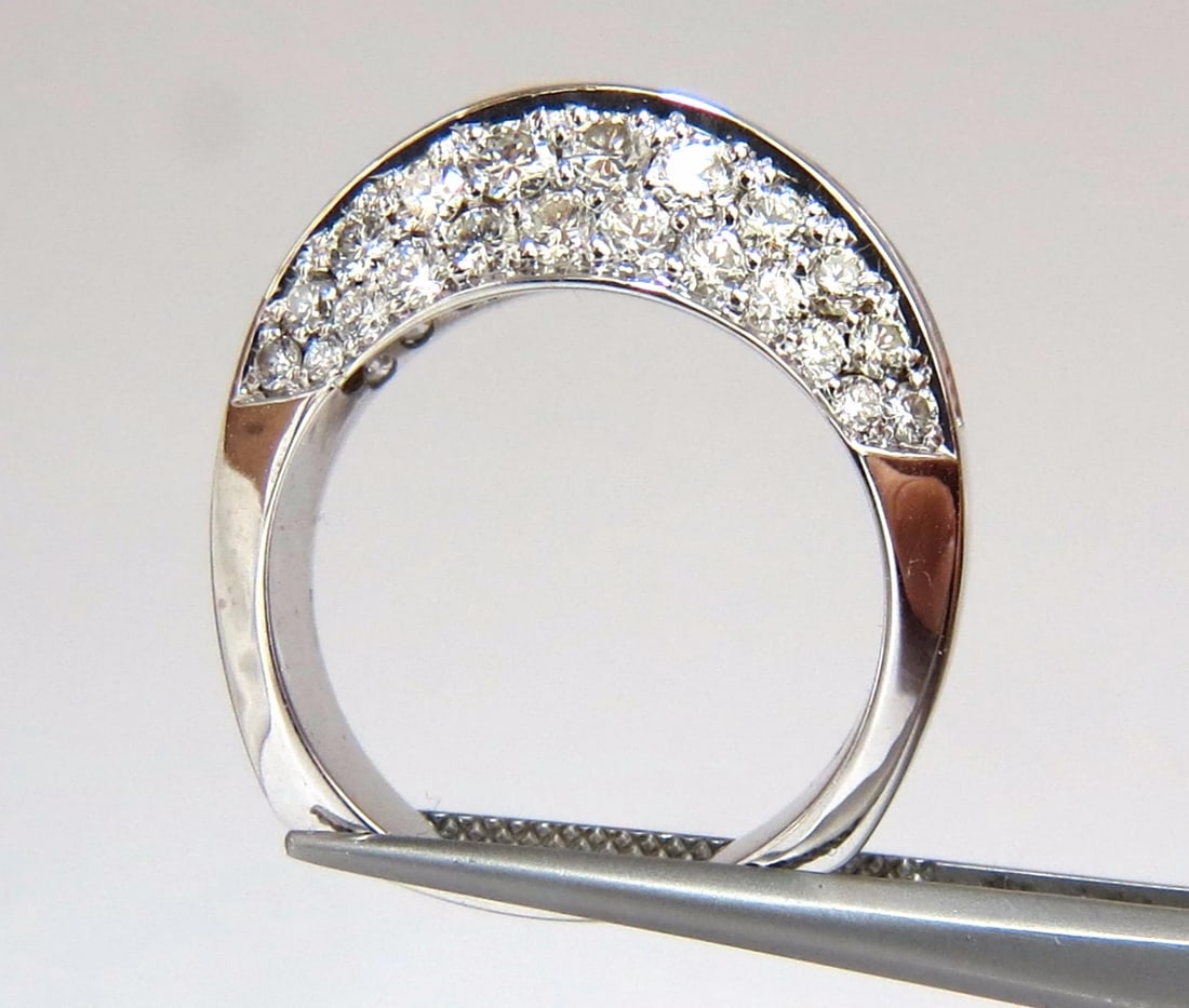 4.00ct diamonds raised contemporary ring three dimensional 18kt** - 8