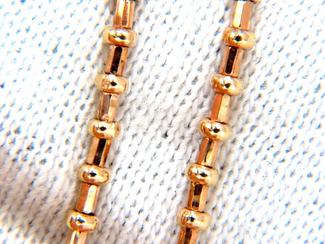 2.50ct diamonds open heart necklace 14kt g/vs 20inch+** - 4