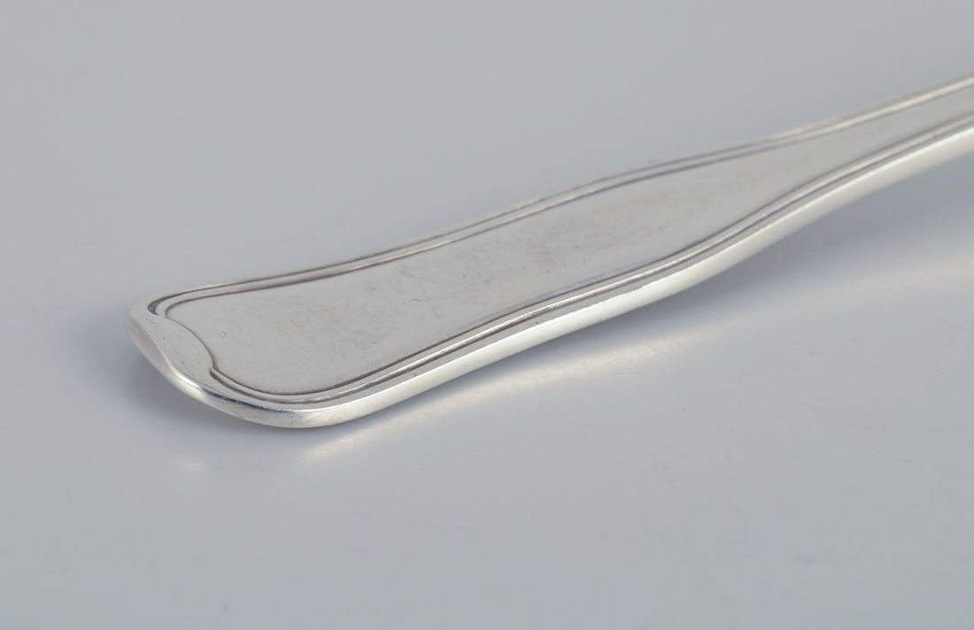 Georg Jensen Old Danish. Four lunch forks in sterling silver. - 3