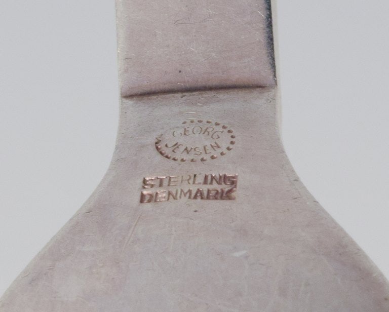 Georg Jensen Pyramid, six dinner forks in sterling silver. - 6