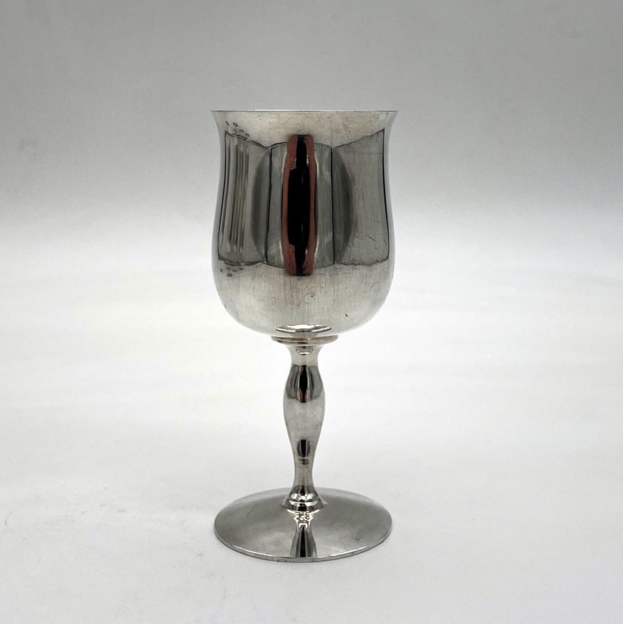 20th Century Sterling Silver Set Six Wine Goblets Sheffield 1972 James Dixon & Sons - 5