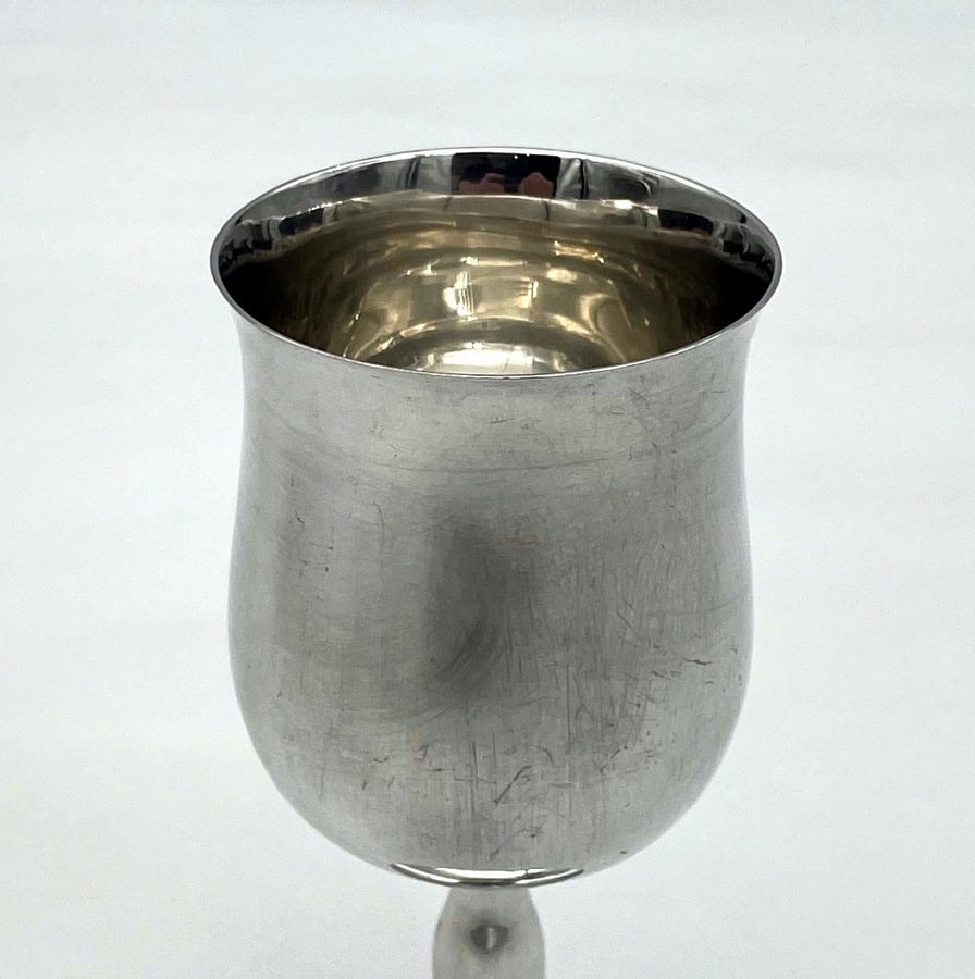 20th Century Sterling Silver Set Six Wine Goblets Sheffield 1972 James Dixon & Sons - 7