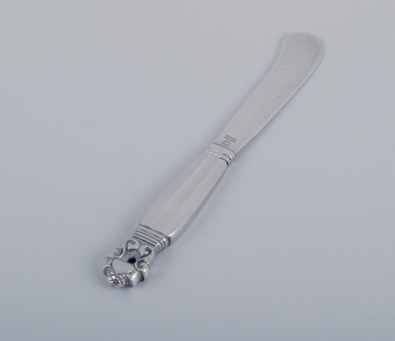 Georg Jensen Acorn, seven butter knives in sterling silver, all silver. - 3